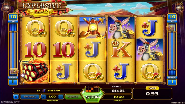 Explosive Reels video slot